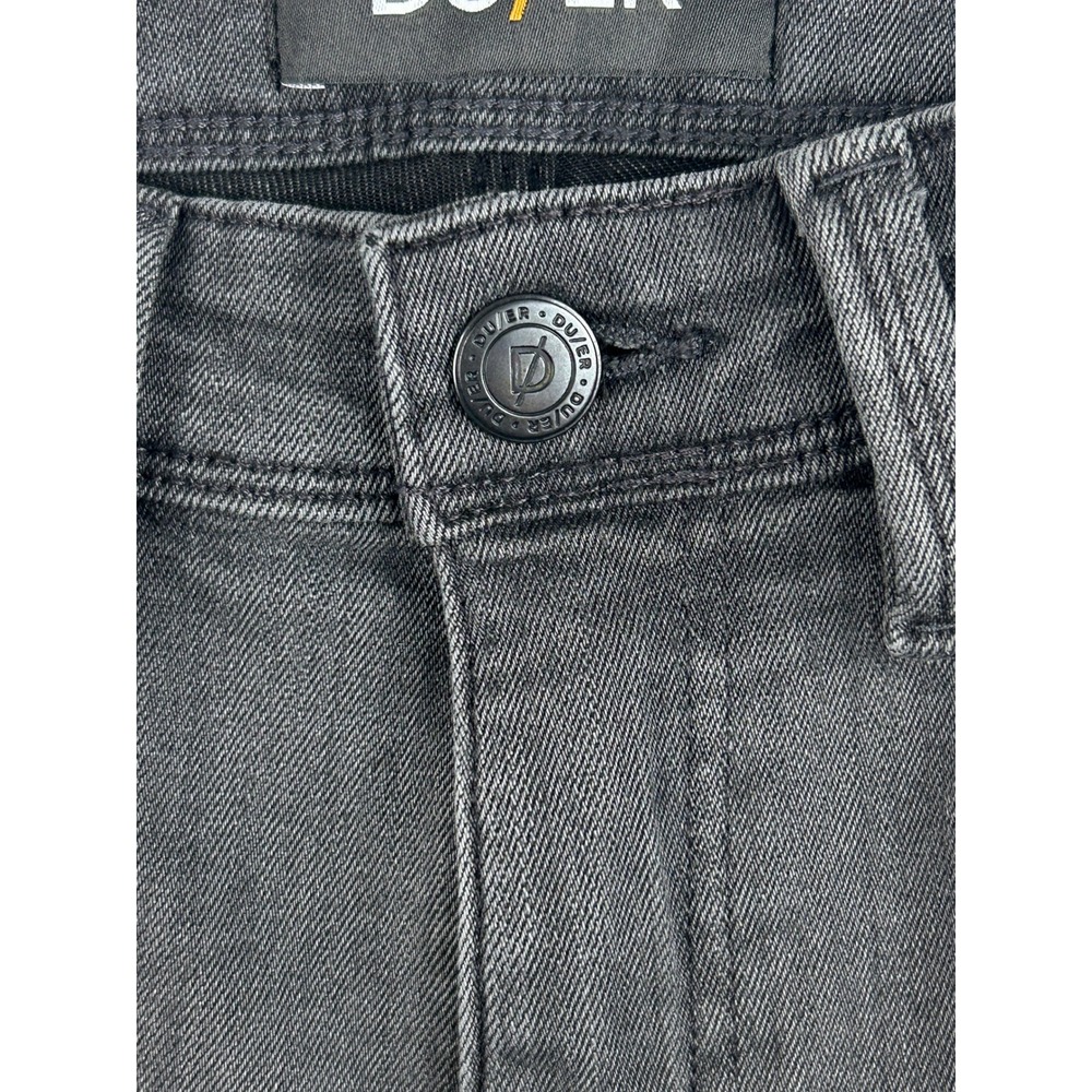 DUER L2X Slim Fit Jeans Mens 30x34 Coolmax Performance Gray - Picture 8 of 16